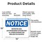Signmission Restricted Area Law Enforcement Officers OSHA Notice Sign, Aluminum, 14in W x 10in L, 2PK OS-2PACK-NS-A-1014-L-18079 - alternate 5